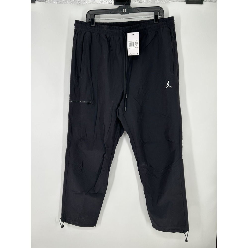 Air Jordan Nike Essentials Woven Pants Open Hem Bungee DQ7509-010 Nylon Mens XXL